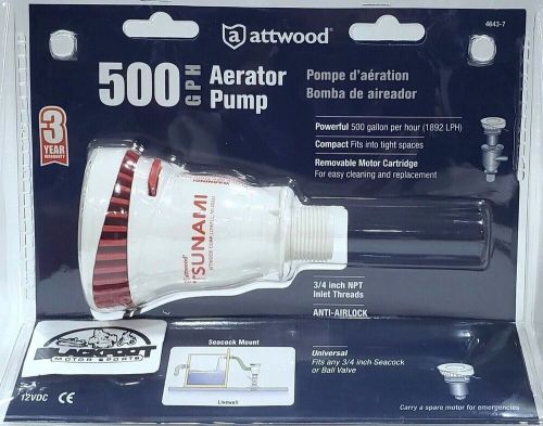 Attwood tsunami 500gph aerator pump 4643-7