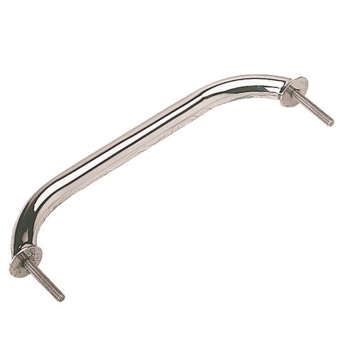 Sea-dog stainless steel stud mount flanged hand rail w/mounting flange - 10&#034;