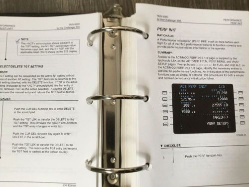 Challenger 605 collins fms-6000 flight management system operators guide manual