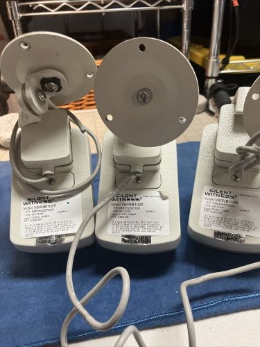 Silent witness surveillance camera v60nb1029/ white cctv camera. qty 3 in lot.