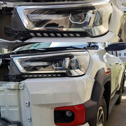 Led drl daytime running light w/ dynamic turn for toyota hilux revo 2020 2021