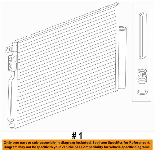 Buick gm oem 15-16 encore a/c ac condenser, compressor line-condenser 95410841