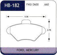 Hawk brake pad axle set (4) 17mm, ht-10 (hb182s.660)