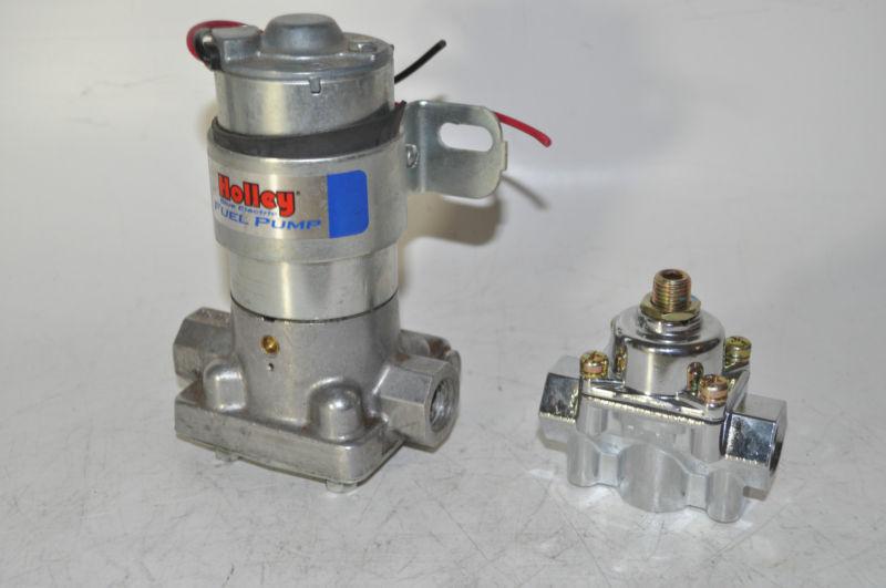  holley blue electric fuel pump 12-802-1 universal regulator included xxx090
