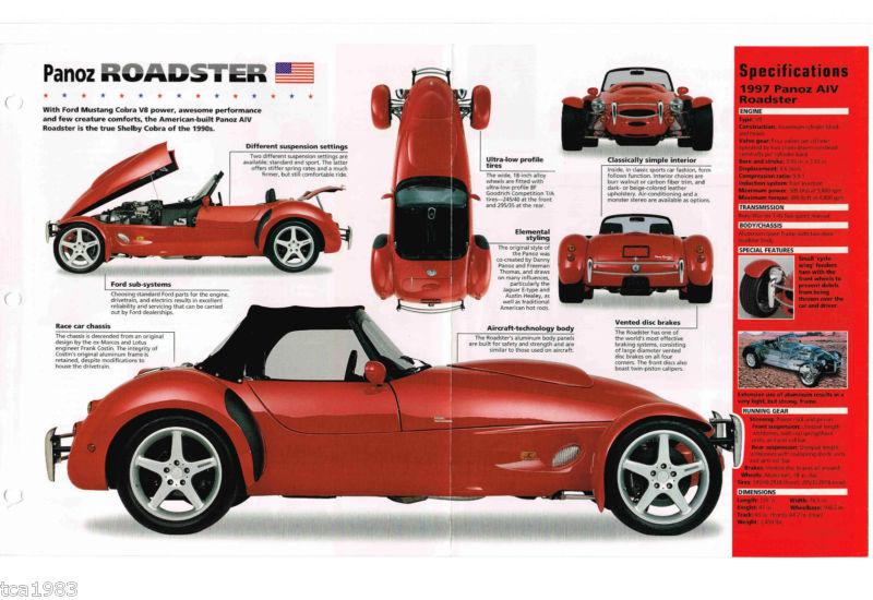 1996 / 1997 panoz aiv roadster imp brochure