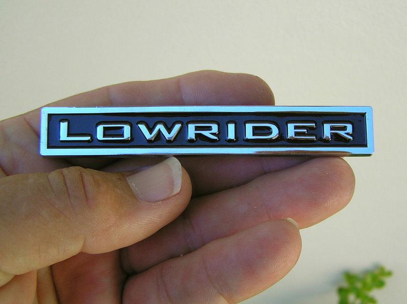 ~ lowrider car emblem chrome metal badge *new & unique!* hotrod custom classic