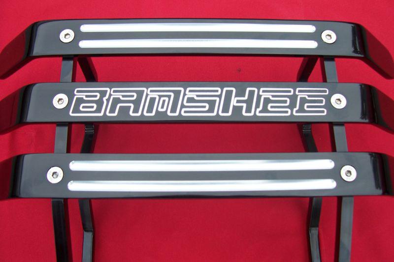 Yamaha banshee free shipping awesome nice 3bar atv bumper black anodized 