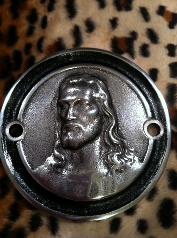 Jesus chopper bobber harley points cover motorcycle ignition  shovelhead 