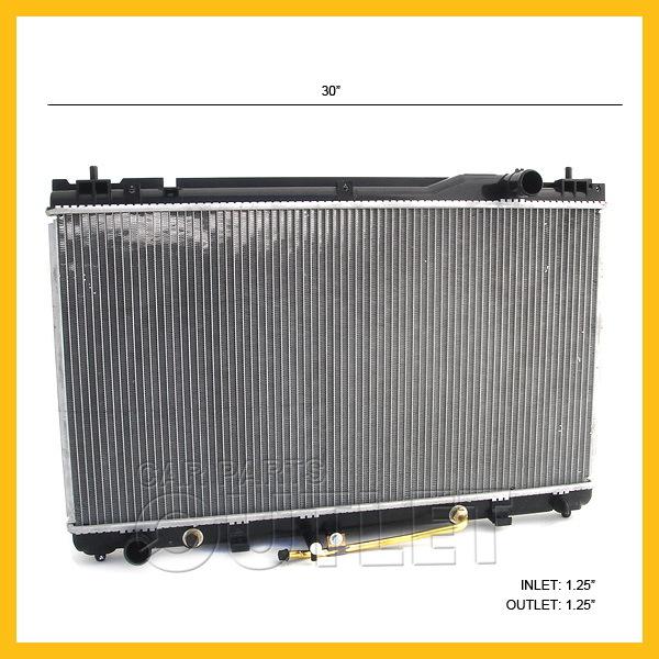 02-06 toyota camry 02-05 lexus es300 es330 04 solara v6 radiator at 1"core