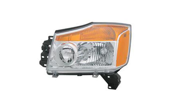 Left driver side replacement headlight head lamp 08-09 nissan titan - 26060zr00a