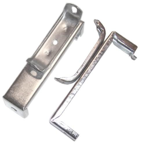 71-73 mustang lower radiator support brackets, pair