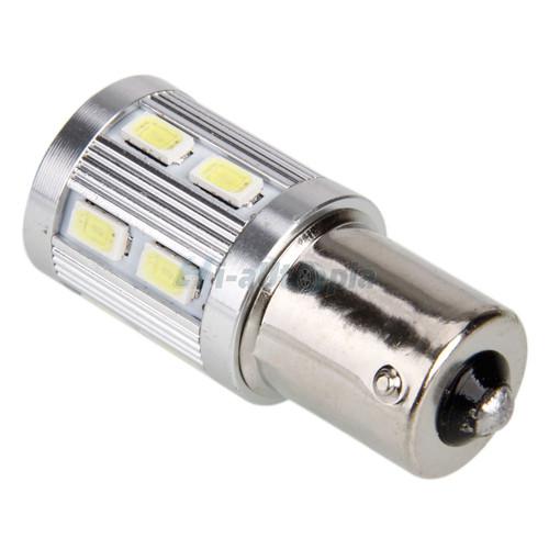 New s25 1156 3528 12 led smd car backup lamp lights with 5w lens 