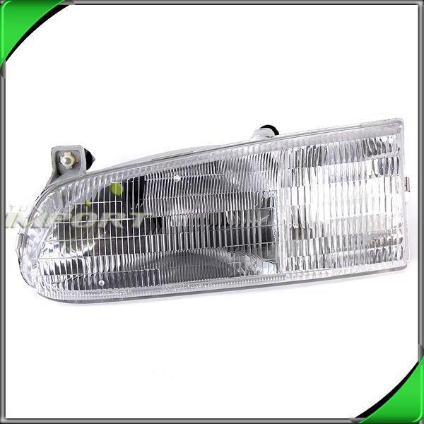 95-97 ford windstar gl lx clear lens chrome housing left driver head light lamp