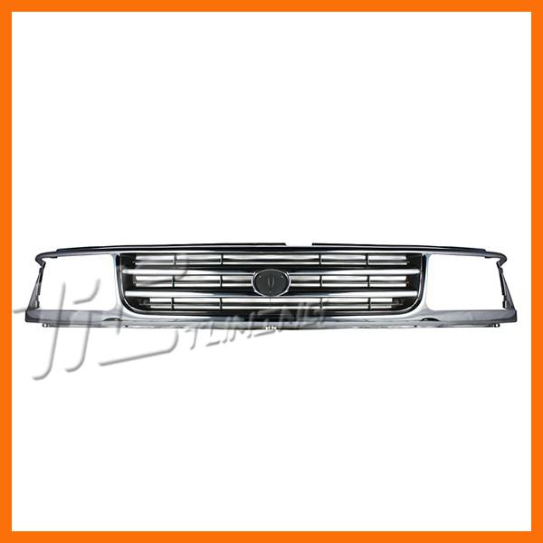 93-98 toyota t100 pickup truck chrome front plastic grille body assembly 1-ion