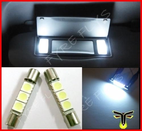 White 3 led vanity visor mirror lights 6614 fuse #y1