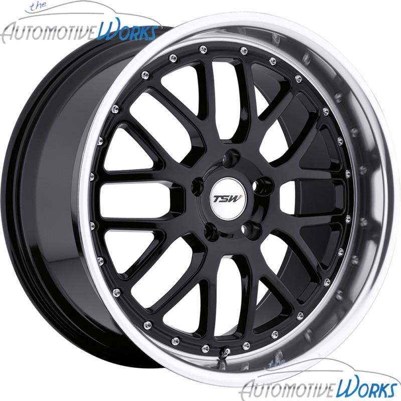 1 - 17x8 tsw valencia 5x112 +32mm gloss black mirror rim wheel inch 17"