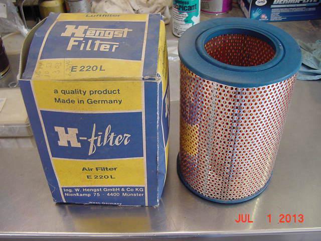 Hengst air filter oem mercedes-benz 230, 230sl, 250, 250sl, 280, 280sl 