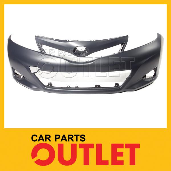 2012-2013 toyota yaris front bumper cover new to1000381 primered plastic l/le hb