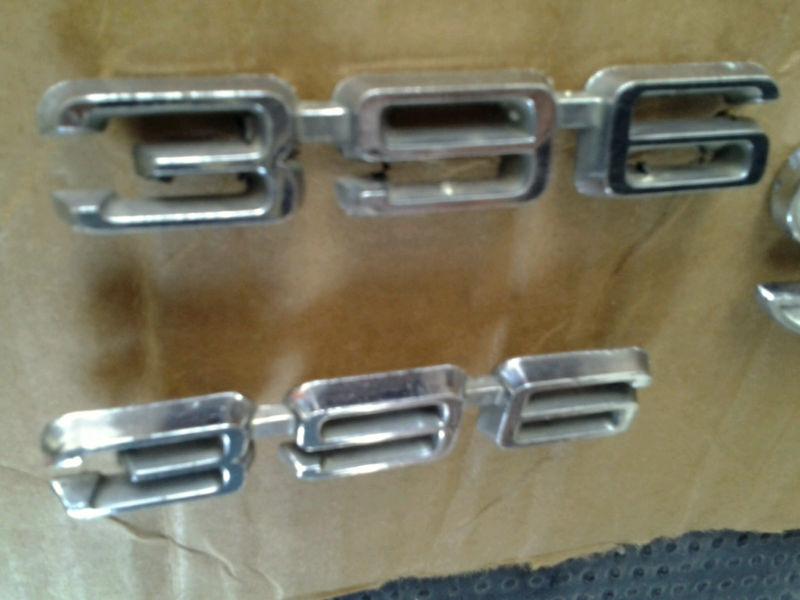 Original chevrolet 396 emblems 