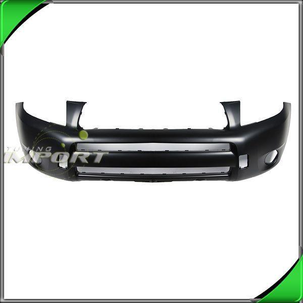 New front bumper cover 2006 rav4 primered black base wo tow hook cap flare holes