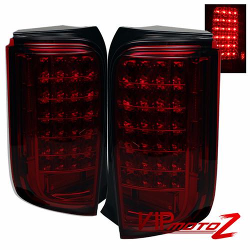 New smokey red tinted led tail lights brake+turn signal lamps 2008-2010 scion xb