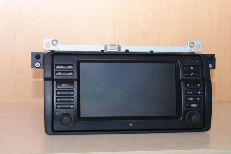 Bmw original navigation widescreen 16:9 monitor e46 display cd player