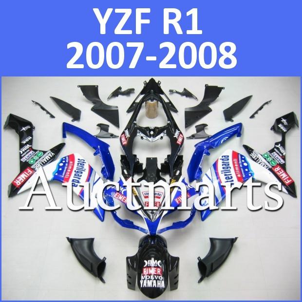 Fit yamaha yzf r1 07 08 yzfr1 2007 2008 1000 fairing kit bodywork g17 d10