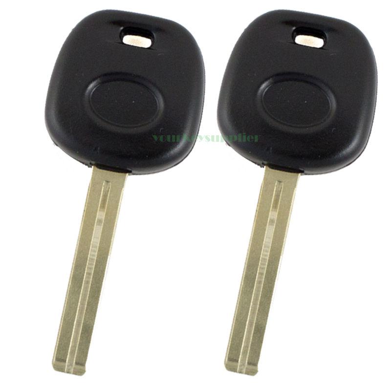 2 new uncut replacement lexus transponder ignition chip car key - long 4c