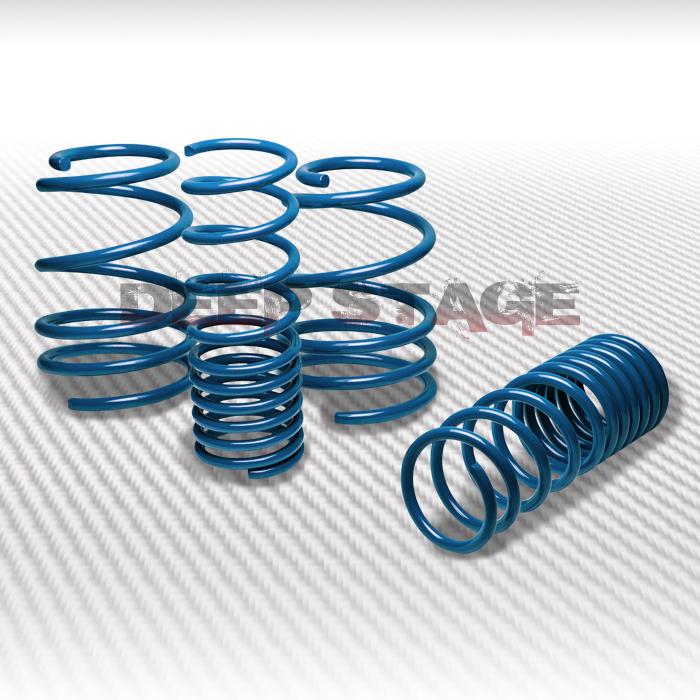 1" drop sport suspension racing lowering spring 08-13 scion xb t2b 2nd gen blue