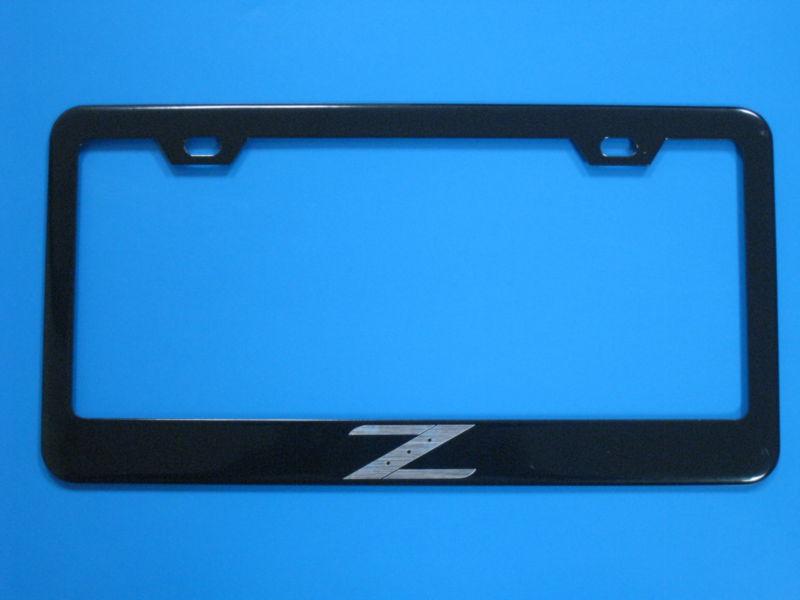 Nissan "z logo" 350z 370z black license frame 1pc