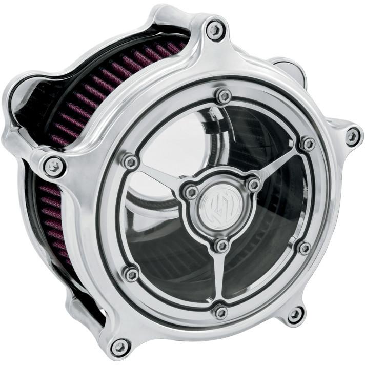 Roland sands design chrome clarity air cleaner for 1991-2013 harley sportster