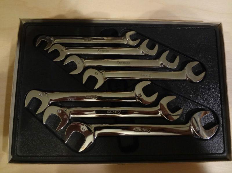 Snap on vsm807b open end 4 way angle head wrench set 7pc metric 10-15mm + 17mm