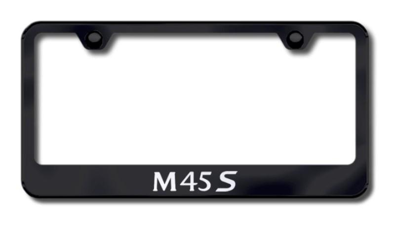 Infiniti m45s laser etched license plate frame-black made in usa genuine