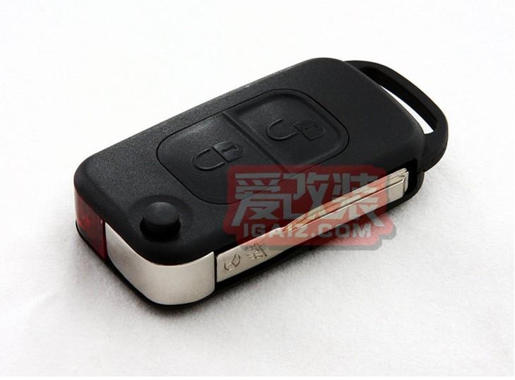 Folding remote key case for mercedes-benz 2 buttons new