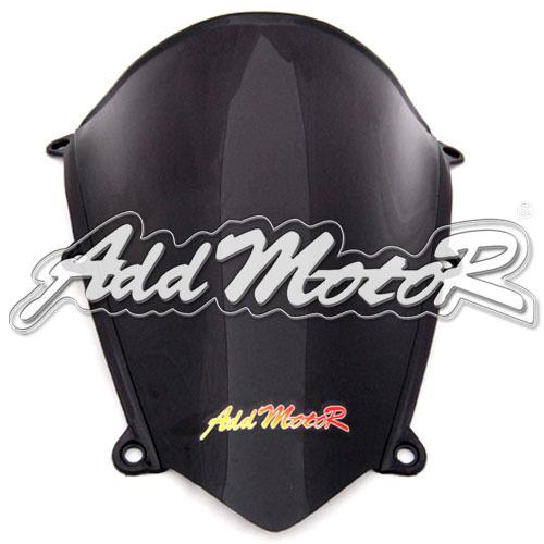 Double bubble black windshield motorcycle windscreen for cbr600rr 07-12 