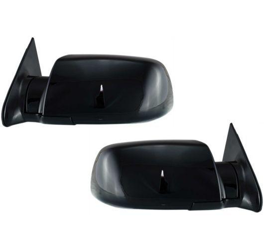 New pair set manual side view mirror glass housing chevy gmc pickup truck suv