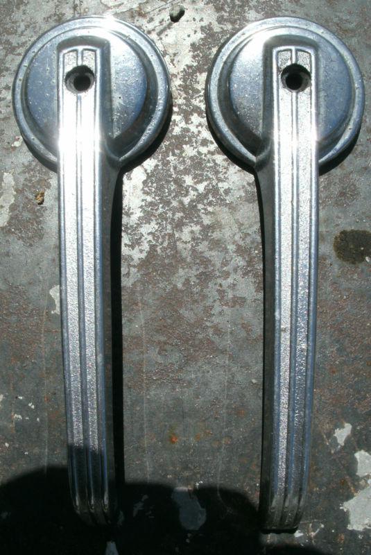 1967 67 mercury cougar interior chrome door handles release pair lh rh oem  