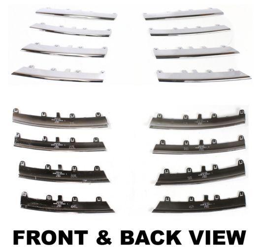 2005-2010 volkswagen jetta 2.5 tdi chrome grille trim kit 8pcs set 2006-2009 gli