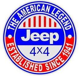 Car sticker decal ~ jeep 4x4 ~ large size 2 pcs 28cm x 28cm each