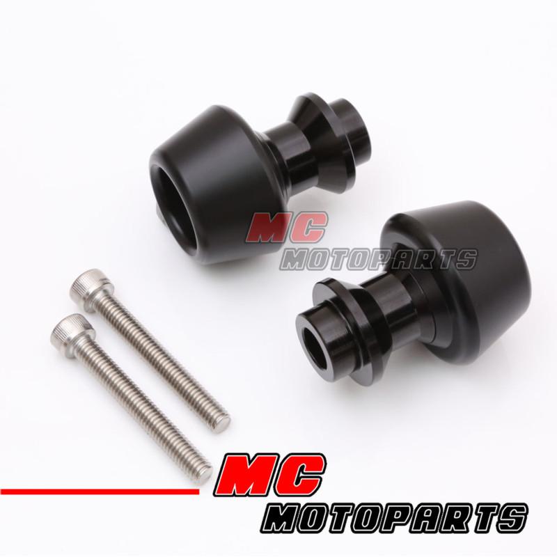 Black cnc billet swingarm spools yamaha yzf r6 99-05 06 07 08 09 10 11 12 13