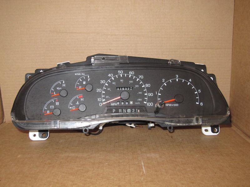 99 00 01 ford 250 350 450 550 super duty truck excursion speedometer cluster