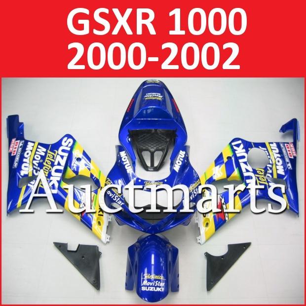 Fit suzuki 00 01 02 gsxr 1000 gsx-r1000 2000 2001 2002 fairing k1 c19 a11