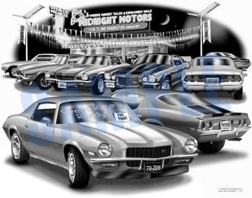 Camaro 1970 z28 muscle car auto art print   ** free usa shipping **