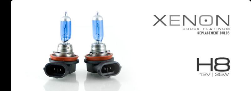 #1 platinum h8 efx 8000k xenon replacement halogen fog lights bulbs