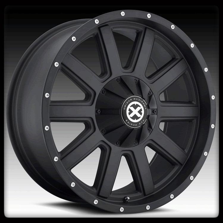 18" x 9" american racing ax805 force black prospector freelander ram wheels rims