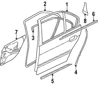 Bmw 51488159938 genuine oem factory original sound absorber