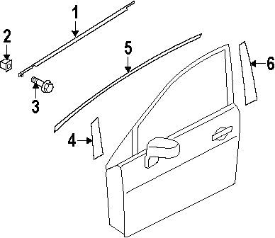 Nissan 0854341008 genuine oem factory original belt w'strip bolt