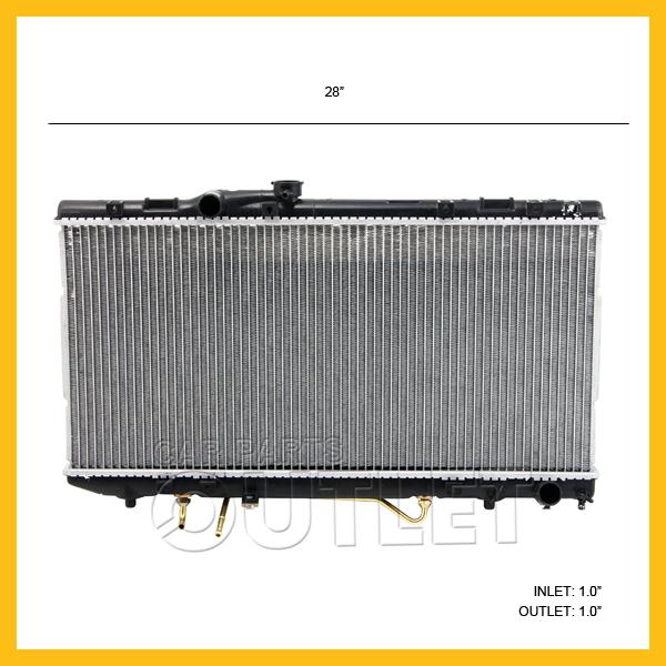 91-93 toyota celica 2.2l 4cyl dohc cooling radiator auto trans coupe 1173 non hb