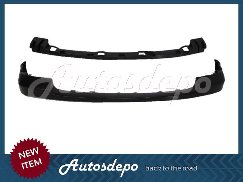 2007-2012 gmc sierra 1500 front bumper up pad/cap raw blk cover bracket 3pcs