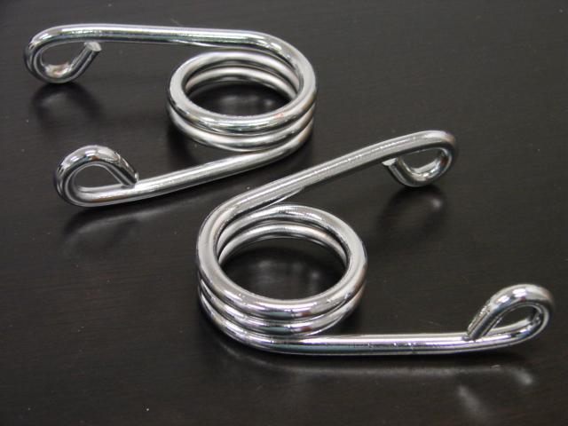 2" chrome custom torsion type solo seat springs for triumph bas xs bobber cafe